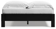 Finch Queen Platform Bed with Dresser in Black from Ashley - Luna Furniture