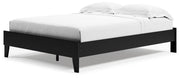 Finch Queen Platform Bed with Dresser in Black from Ashley - Luna Furniture