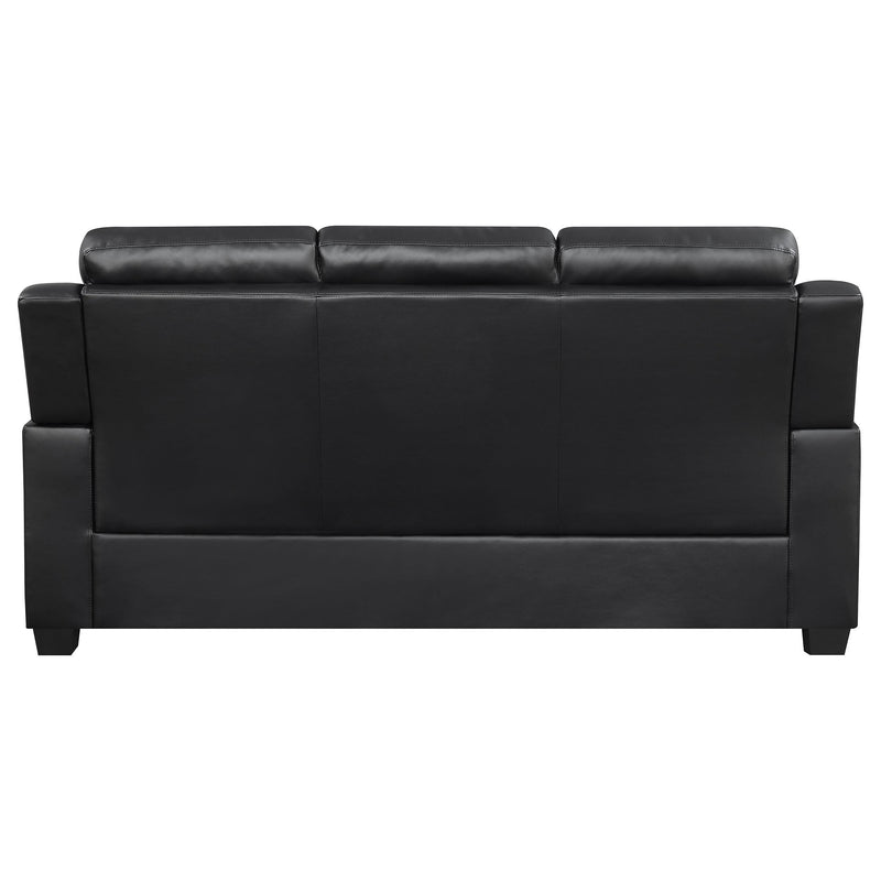 Finley Upholstered Padded Arm Tufted Sofa Black - 506551