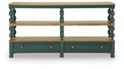 Finnworth Blue/Brown Console Sofa Table - A4000734