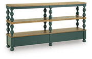 Finnworth Blue/Brown Console Sofa Table - A4000734