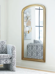 Fintan Gold Finish Floor Mirror - A8010436