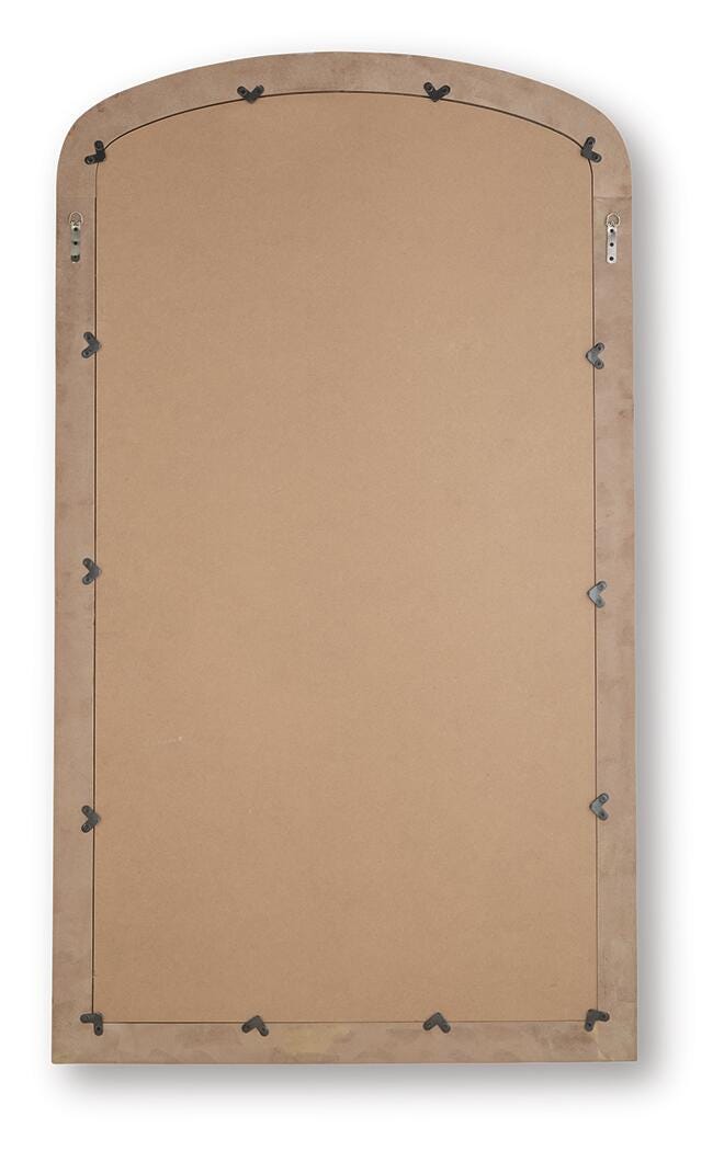 Fintan Gold Finish Floor Mirror - A8010436