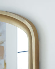 Fintan Gold Finish Floor Mirror - A8010436
