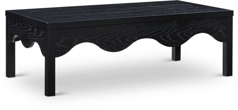 Fiora Oak Veneer Coffee Table in Black - 99041Black-CT