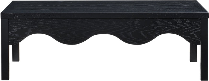 Fiora Oak Veneer Coffee Table in Black - 99041Black-CT