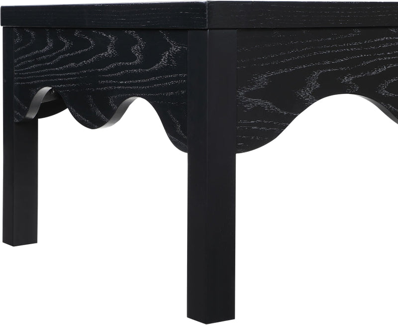 Fiora Oak Veneer Coffee Table in Black - 99041Black-CT