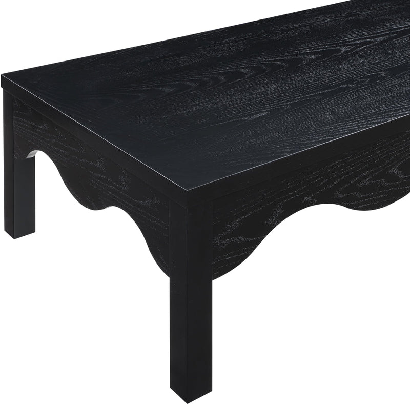 Fiora Oak Veneer Coffee Table in Black - 99041Black-CT