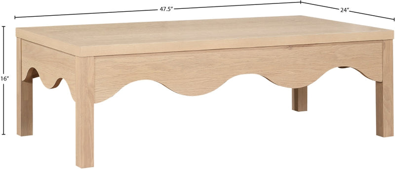 Fiora Oak Veneer Coffee Table in Natural - 99041Natural-CT