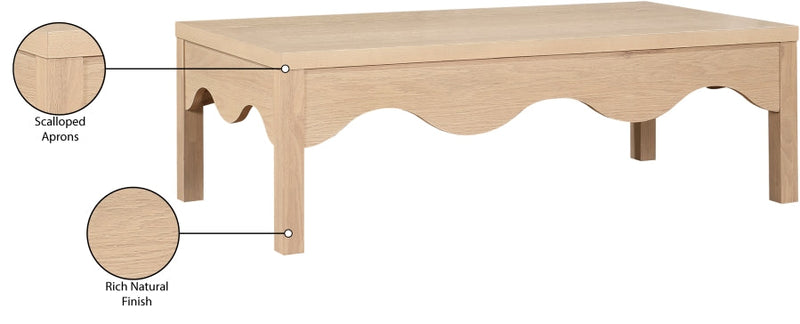 Fiora Oak Veneer Coffee Table in Natural - 99041Natural-CT