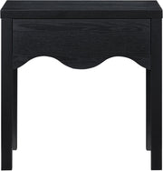 Fiora Oak Veneer Night Stand in Black - 99041Black-NS