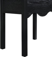 Fiora Oak Veneer Night Stand in Black - 99041Black-NS