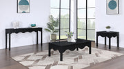 Fiora Oak Veneer Night Stand in Black - 99041Black-NS