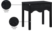 Fiora Oak Veneer Night Stand in Black - 99041Black-NS