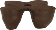 Fiore Concrete Coffee Table in Brown - 605Brown-CT