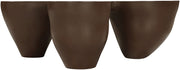 Fiore Concrete Coffee Table in Brown - 605Brown-CT