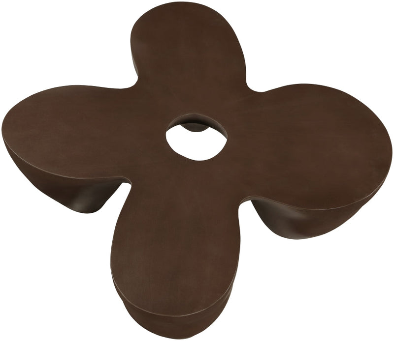 Fiore Concrete Coffee Table in Brown - 605Brown-CT