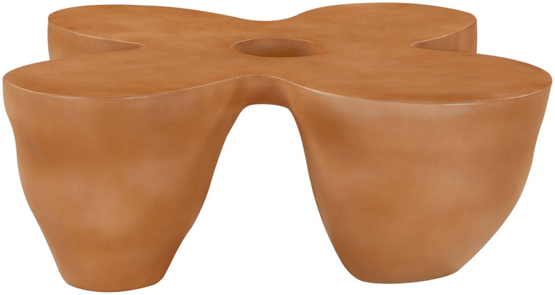 Fiore Concrete Coffee Table in Terracotta - 605Terracotta-CT