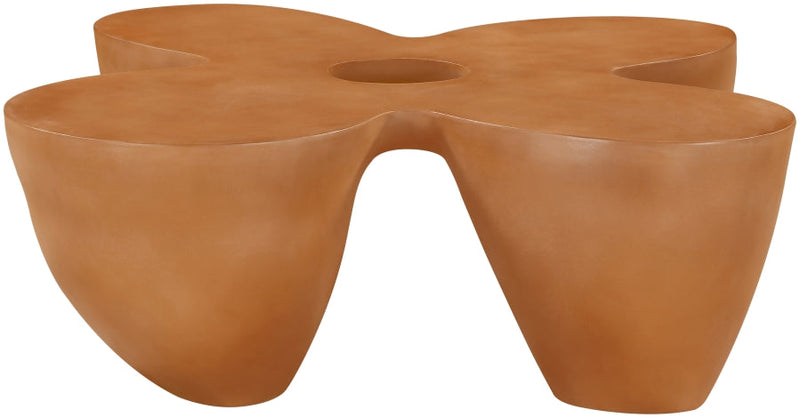 Fiore Concrete Coffee Table in Terracotta - 605Terracotta-CT