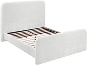 Fira Chenille Fabric Upholstered Full Bed in Cream - B1222Cream-F
