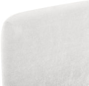Fira Chenille Fabric Upholstered Full Bed in Cream - B1222Cream-F