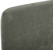 Fira Chenille Fabric Upholstered Full Bed in Green - B1222Green-F
