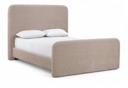 Fira Chenille Fabric Upholstered Full Bed in Taupe - B1222Taupe-F