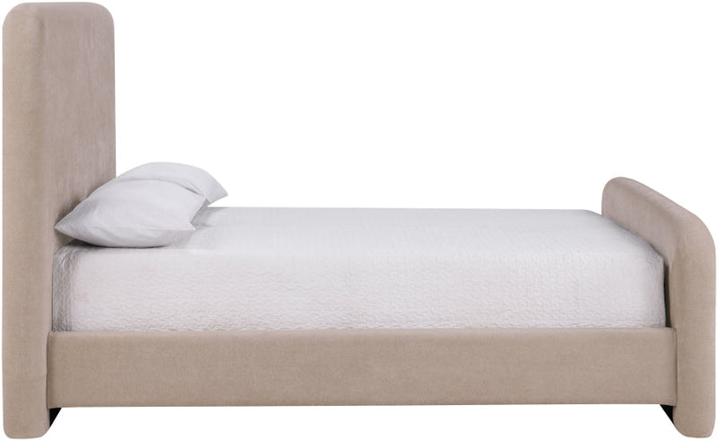 Fira Chenille Fabric Upholstered Full Bed in Taupe - B1222Taupe-F