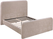 Fira Chenille Fabric Upholstered Full Bed in Taupe - B1222Taupe-F