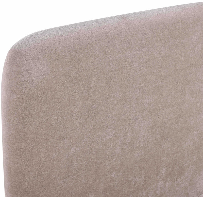 Fira Chenille Fabric Upholstered Full Bed in Taupe - B1222Taupe-F