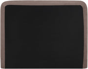 Fira Chenille Fabric Upholstered King Bed in Brown - B1222Brown-K