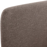 Fira Linen Textured Fabric Upholstered Full Bed in Brown - B1221Brown-F