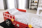 Firestall Red Twin Bed - CM7644-BED