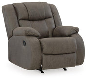 First Base Gunmetal Reclining Loveseat and Recliner - 68804U4