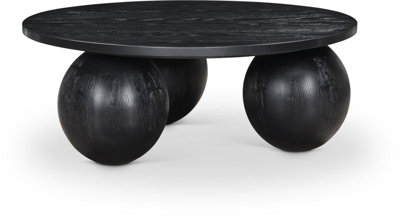 Fitch Oak Veneer Coffee Table in Black - 99082Black-CT