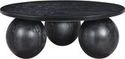 Fitch Oak Veneer Coffee Table in Black - 99082Black-CT