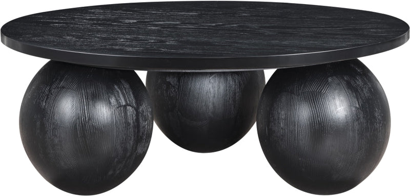 Fitch Oak Veneer Coffee Table in Black - 99082Black-CT