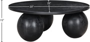 Fitch Oak Veneer Coffee Table in Black - 99082Black-CT