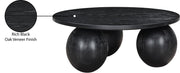 Fitch Oak Veneer Coffee Table in Black - 99082Black-CT