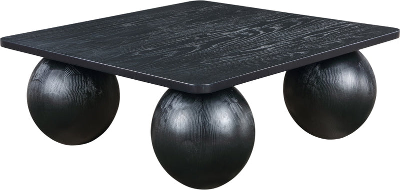 Fitch Oak Veneer Coffee Table in Black - 99083Black-CT