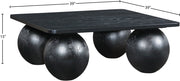 Fitch Oak Veneer Coffee Table in Black - 99083Black-CT