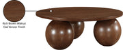 Fitch Oak Veneer Coffee Table in Brown - 99082Brown-CT