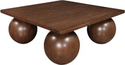 Fitch Oak Veneer Coffee Table in Brown - 99083Brown-CT