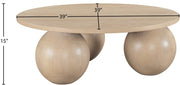 Fitch Oak Veneer Coffee Table in Natural - 99082Oak-CT