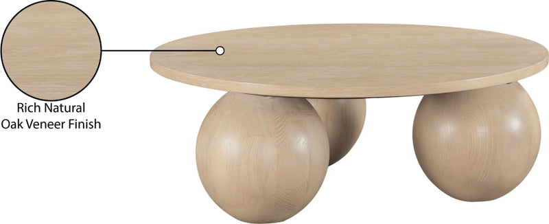 Fitch Oak Veneer Coffee Table in Natural - 99082Oak-CT