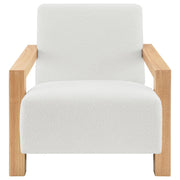 Fitzroy Boucle Upholstered Accent Arm Chair Ivory - 903094