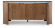 Fitzroy Brown/White Accent Cabinet - A4000688