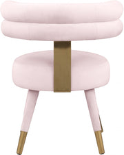 Fitzroy Velvet Upholstered Dining Chair in Pink, Set of 2 - 747Pink-C