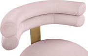 Fitzroy Velvet Upholstered Dining Chair in Pink, Set of 2 - 747Pink-C