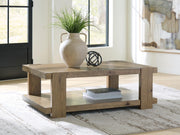 Flangren Light Brown Coffee Table - T553-1